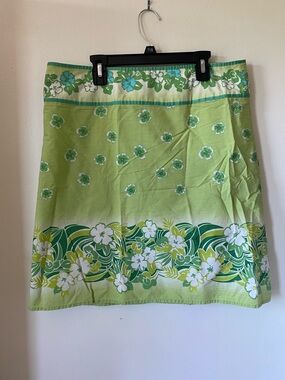 Vintage Tracy Evans Floral Print A-line Skirt